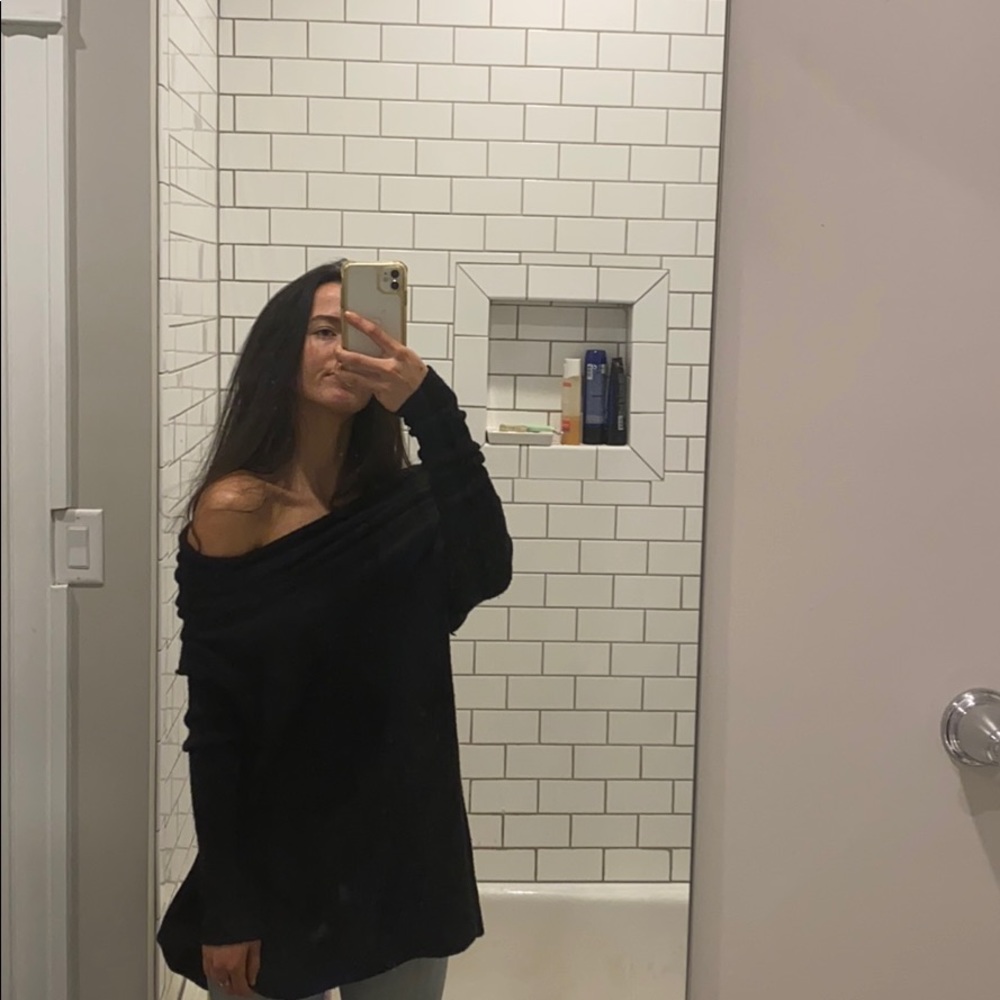 Free People Black Sweater